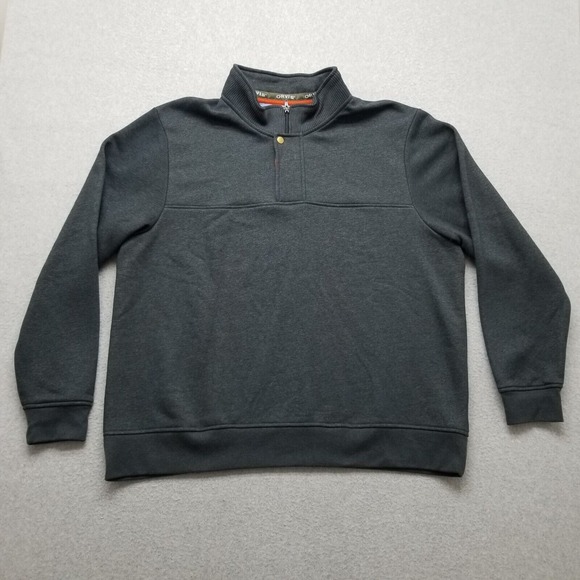 Orvis Other - Orvis Sweater Mens 2XL Gray Long Sleeve Pullover Mock Neck Zip Casual